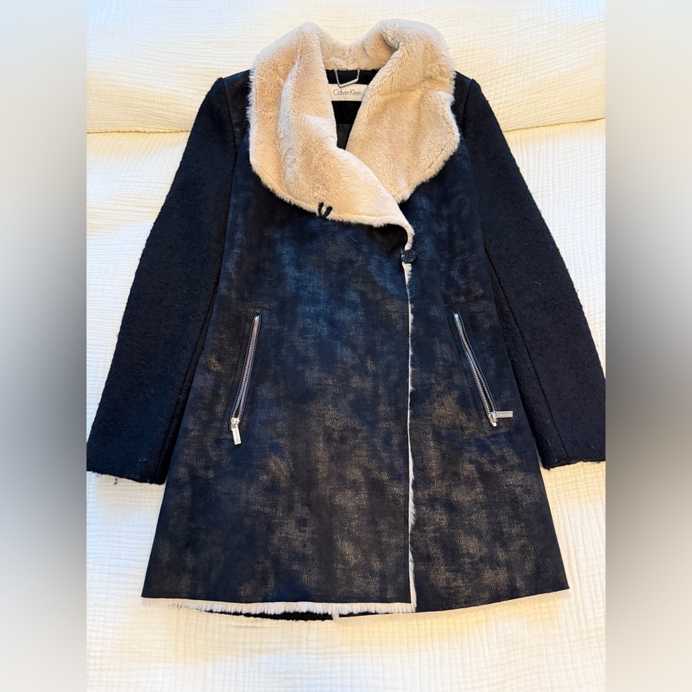 Calvin Klein - Faux Shearling Jacket - XS